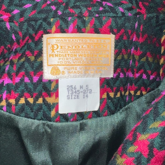 Pendleton Plaid Blazer - Vintage wool - Picture 3 of 4